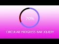 Animated Circular Progress Bar With Number Counter using jQuery with code
