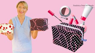 How to Make Easy 2-Sizes Toiletry Bag / Imitation Estée Lauder Wash Bag