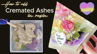 How to Add Cremated Ashes to Resin Casting | Resin Memorial Pyramid Cremated Remains, Grief Healing