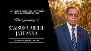 Final Journey of Mr. Samson Gabriel Jathanna (95Years) | 24.05.2026 | 01:30PM | Mulki, Mangalore