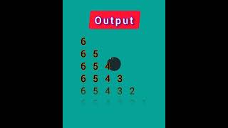 #73🖥🖲Pattern Printing Program🖥C Language Tutorial👨🏫📂📓#shorts #coding