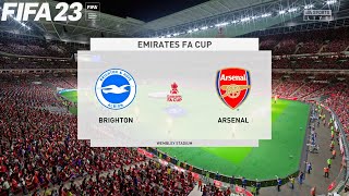 FIFA 23 | Brighton vs Arsenal - Emirates FA Cup - PS5 Gameplay