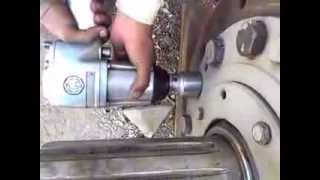 Testing of 3 4 In Pneumatic impact wrench of Toku