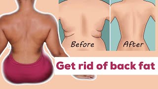 GET RID OF BACK FAT | BRA BULGE  IN 1 WEEK (INTENSE WORKOUT) AT HOME #WITHME