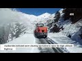 Snow clearing operation underway at Rohtang Pass