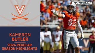 Kameron Butler 2024 Regular Season Highlights | Virginia LB