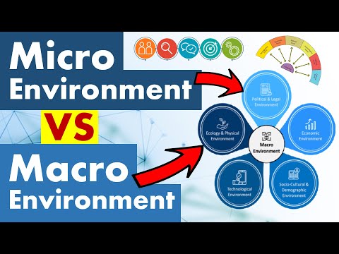 What is the difference between macro and micro environment?