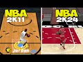 Michael Jordan Free Throw Line Dunk In NBA 2K  (NBA 2K11 - NBA 2K24)