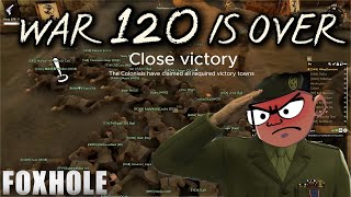 FOXHOLE WAR 120 Final Minutes and CELEBRATIONS Unleashed!