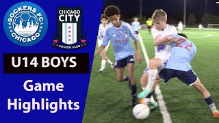 Sockers FC vs Chicago City - U14 2010 NPL Game Highlights  [April 8 2024]