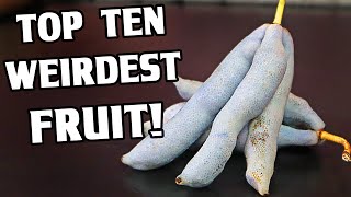 10 OF THE WEIRDEST FRUITS! (I actually tried them!)