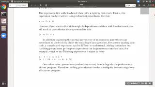 Chapter-4 part 6:operator precedence