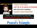 Pascal's Triangle | Simplest Approach | Application | DRY RUN | Adobe | Amazon | Leetcode - 118