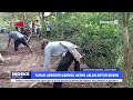 MADIUN - Tanah Longsor Ganggu Akses Jalan Antar Dusun