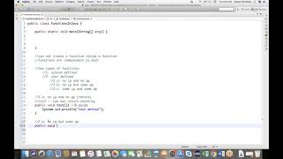 Learn how to create different functions in Java - Classroom Session