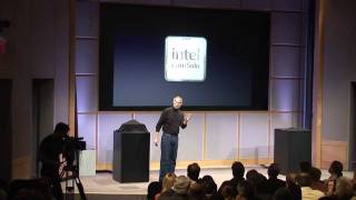 Steve Jobs introduces the Mac Mini Intel