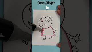 How to Draw PEPPA PIG - Suzy the Sheep - Peppa the Pig 🐷🐑 Simple drawings #short #shorts
