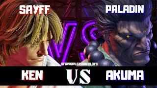 SF6 🤜🏽 SAYFF (Ken) vs PALADIN (Akuma) | Street Fighter 6 Pro Players High Level Replay | 街霸6 | スト6