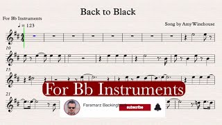Back to Black - Play along For Bb instruments