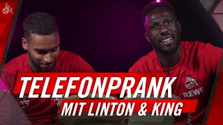 „Nenn mich KING, der MATROSE“ ⚓ TELEFONPRANK mit Linton MAINA und Kingsley SCHINDLER | 1. FC Köln