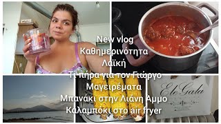 #newvlog καθημερινότητα/λαϊκή/τί πήρα του Γιώργου/καλαμπόκι στο air fryer ♥️