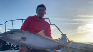 泳がせカンパチ20キロオーバー獲ったドォー😊🎣#駿河富士の漢たかのぶ