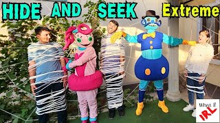 Hide And Seek Extreme With Mommy Long Legs, Huggy, Daddy Long Legs, Kissy & PJ In REAL LIFE