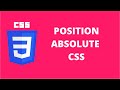Position Absolute CSS | CSS Tutorial