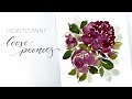 How To Paint Loose Fall Peonies