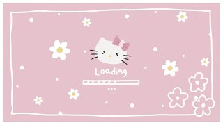 𖤐⭒๋࣭⭑ Aesthetic Cute Hello Kitty Loading Gif #29 - Vitamejiku