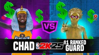 WAGERING THE #1 RANKED 2v2 GUARD FOR $5000 NBA 2K25! MOST INTENSE WAGER EVER w/ BEST BUILD + JUMPER