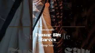 💕💚💕Tussar Silk - The Ahimsa Silk. Shop Now  Tussar Sustainable Silk Sarees from Earthyweaves.❤️💕❤️