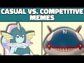 Casual vs. Competitive Pokemon Memes