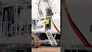 Stairs to the biggest demolition excavator!