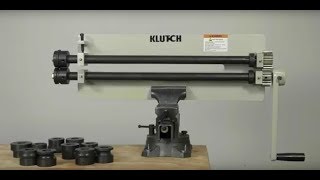 Klutch Vise-Mounted Sheet Metal Bead Roller  18-Ga. Capacity