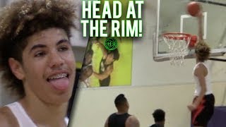 LaMelo Ball GETS HEAD AT THE RIM!?