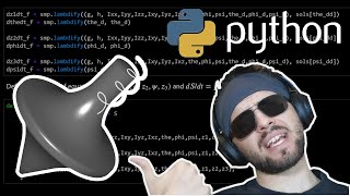 Solving The Equations for a Spinning Top in Python