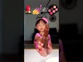 Cute kid eats makeup emoji👧🏻😍💄💅