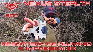 Resortera de Aluminio e Impresión 3D: Nexus Stealth, 3D Printed and aluminum slingshot