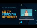 Email OTP Verification with HTML CSS & JAVASCRIPT