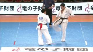 【JFKO】第4回全日本フルコンタクト空手道選手権大会　男子中量級　準々決勝4　緑武士　対　御宮知慎悟