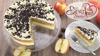 schwedische Apfel-Torte / Klassiker aus Schweden, Ikea / swedish apple cake / Backen evasbackparty