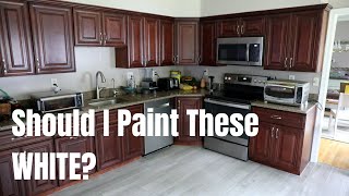 HELP! - What Color Kitchen Cabinets Would Go With This New Gray Floor? - Thrift Diving