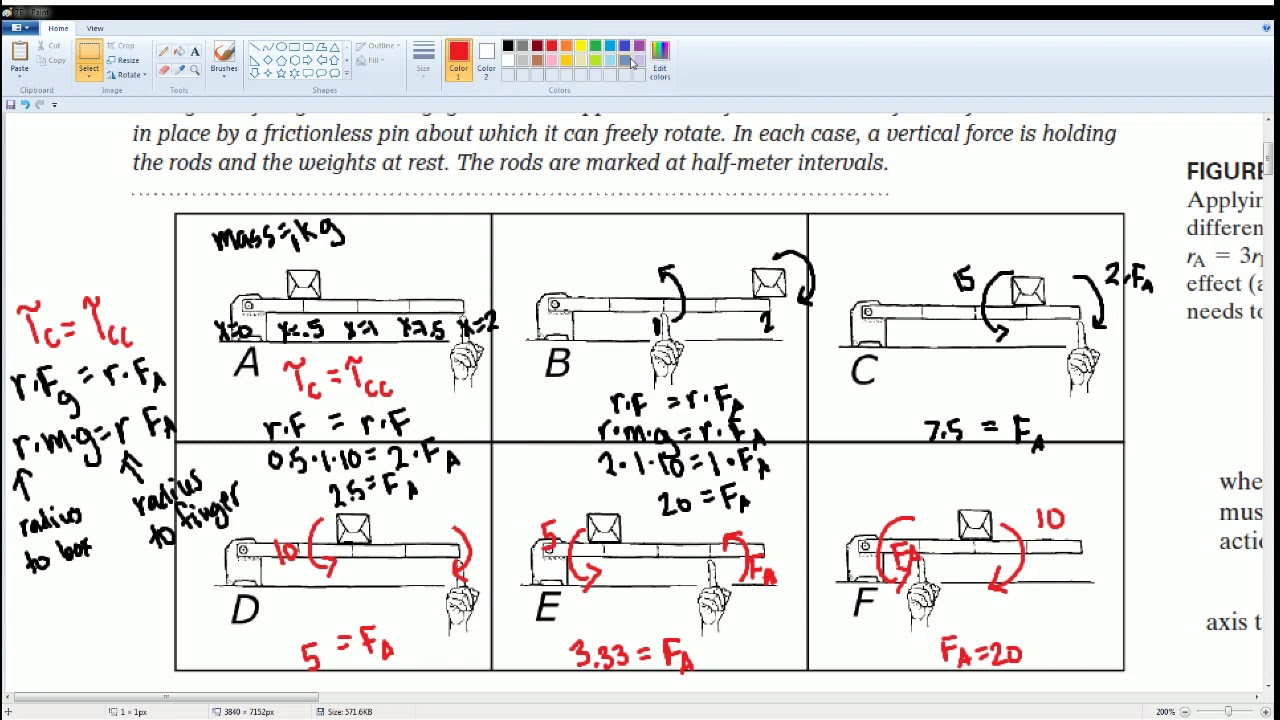 AP Physics Workbook 7.B Torque - YouTube