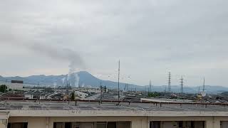 6/25、朝の伯耆富士…今日の予報は晴れ時々曇り☀️☁️、28度