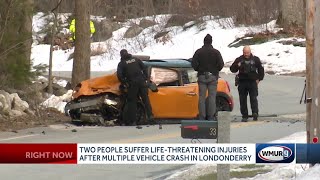 2 people suffer life-threatening injuries after Londonderry crash