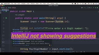 intelliJ code completion not working- showing no suggestions. Just switch off the power save mode