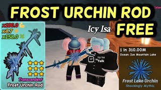 How to Get FROST URCHIN ROD the best ROD in GO FIshing [ Frost Lake Urchin Icy Isa Quest Roblox ]