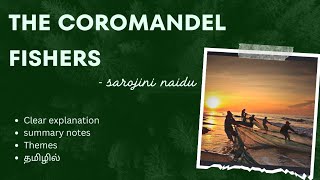 THE COROMANDEL FISHERS by sarojini Naidu Tamil summary English literature 💓