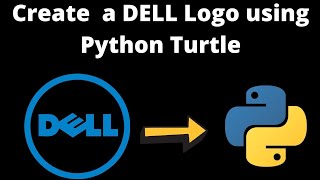 #07 Draw Dell Logo using Python Turtle